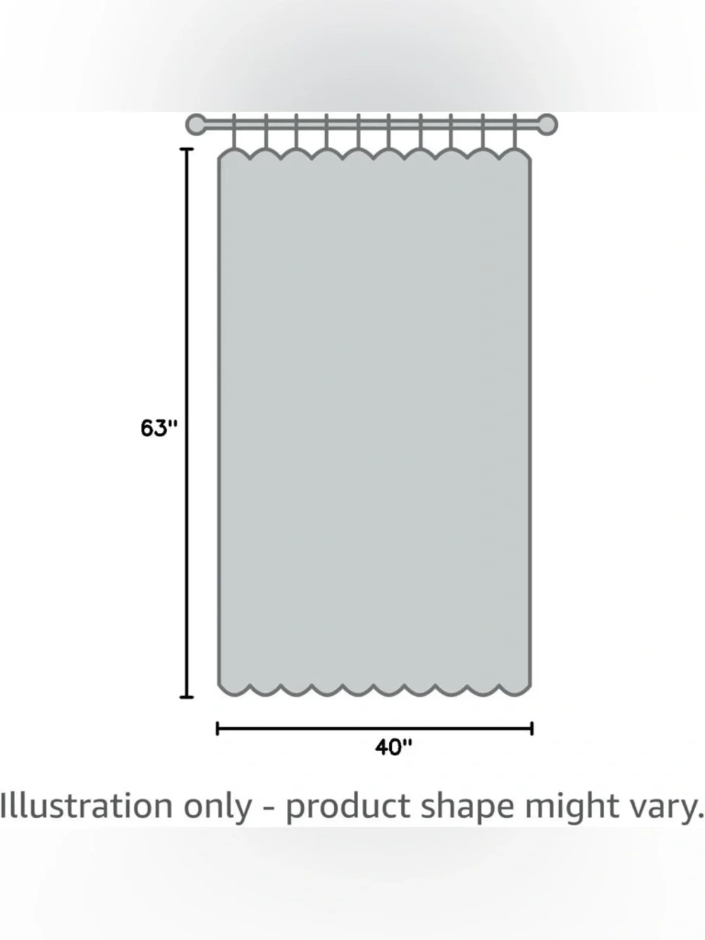 Eclipse Blackout Curtain, Tiered Ruffle Kids Curtain, 63” by 40” ONE CURTAIN